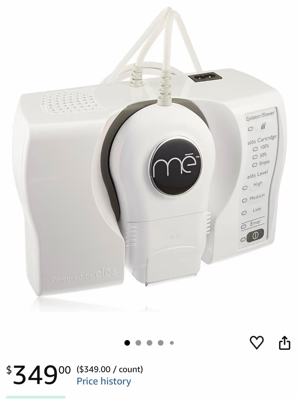 me smooth At-Home Hair Reduction Device in White and Black - Picture 2 of 6